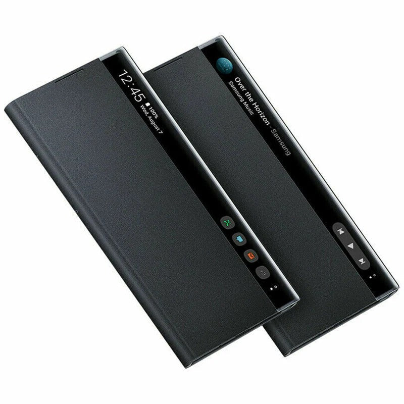 Galaxy Ultra Series PU Leather Side Window Flip Cases-SP